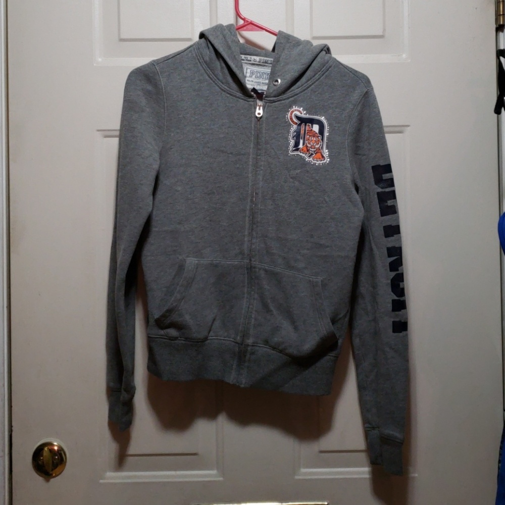 VS Pink Detroit Tigers zip hoodie